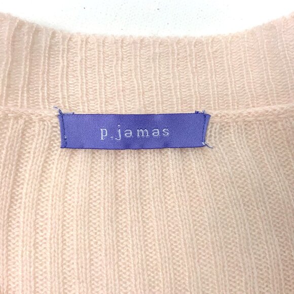 P. Jamas 100% Cashmere Baby Pink Bed Jacket Size S - Picture 6 of 16